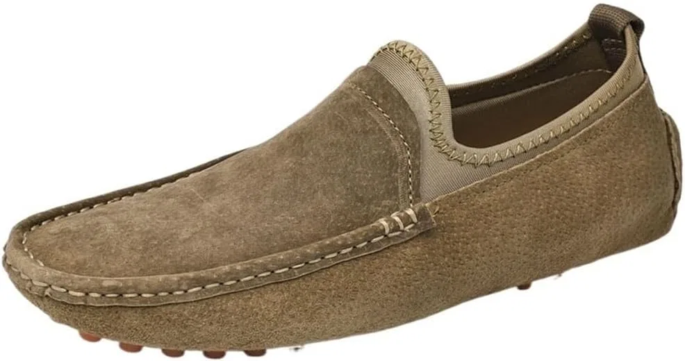 Лоферы замшевые мужские Soft Suede Loafers, зеленый DHFIRUFSHLO