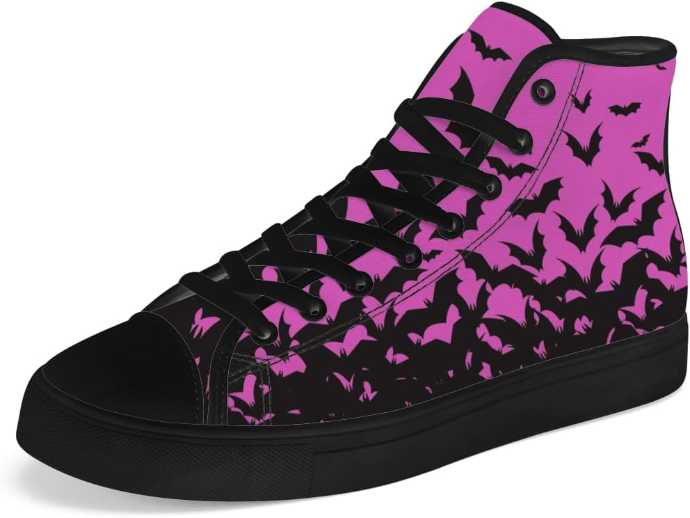 

Кеды Chebing Bat высокие на шнуровке для женщин и мужчин, повседневные кроссовки на высокой подошве, розовый