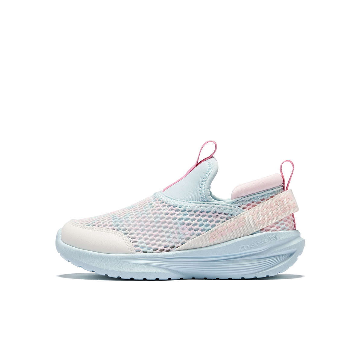 

ERKE KIDS Непромокаемые дышащие низкие повседневные кроссовки microcrystalline white/lotus petal pink kids