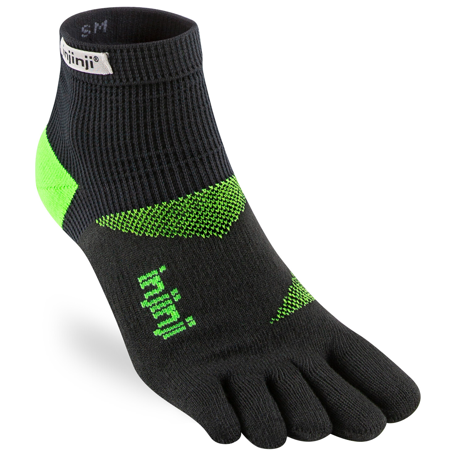 

Многофункциональные носки Injinji Trainer Mini Crew, цвет Lime