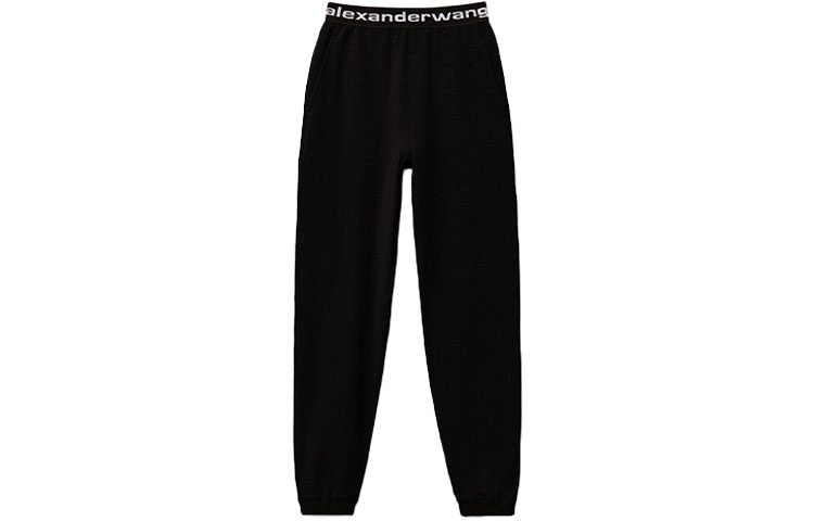 Брюки спортивные с логотипом на поясе Alexander Wang, черный — фото 2