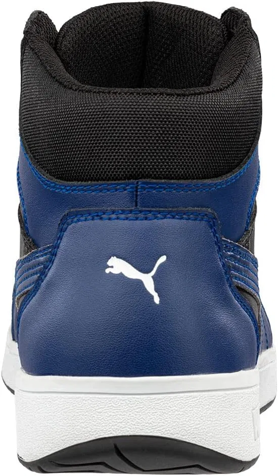 Защитная обувь PUMA Safety Frontcourse Mid S3 ESD FO HRO SR унисекс, нескользящая, безметаллическая, из стекловолокна, Blue Black — фото 4
