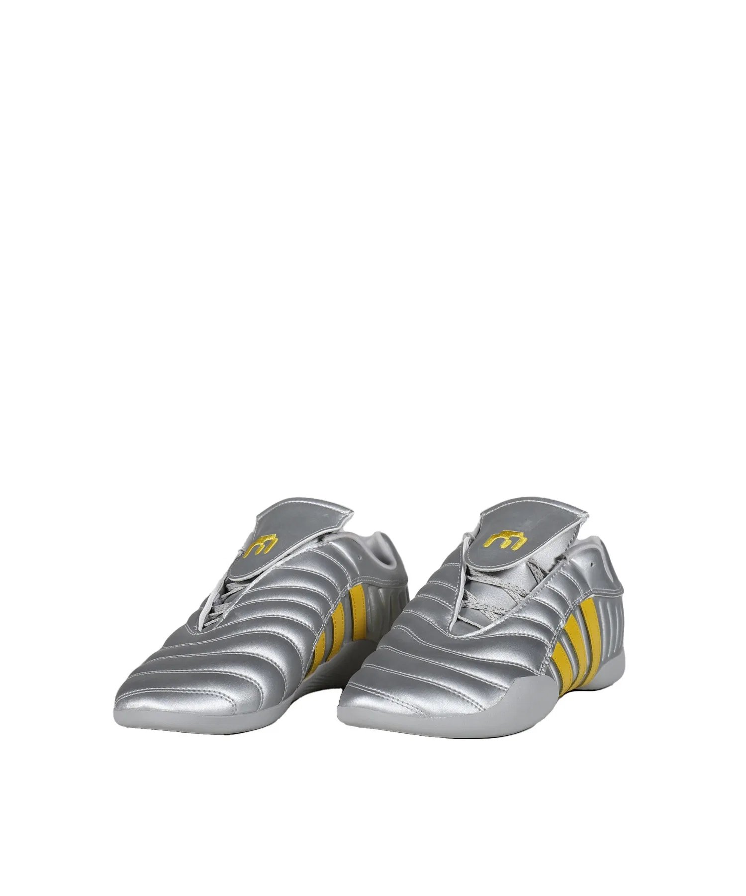 Унисекс кроссовки из полиэстера и эластана adidas MIAOU MEI ELITE серебряные — фото 4