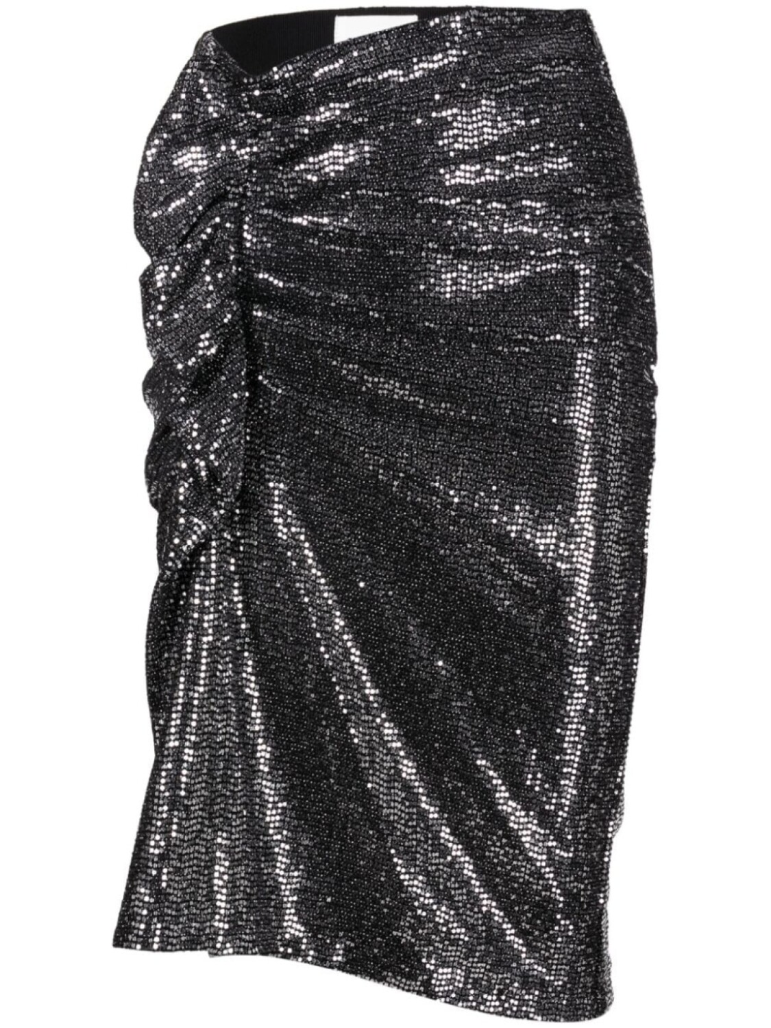 

Marant Étoile Dolene rhinestone miniskirt, серебристый