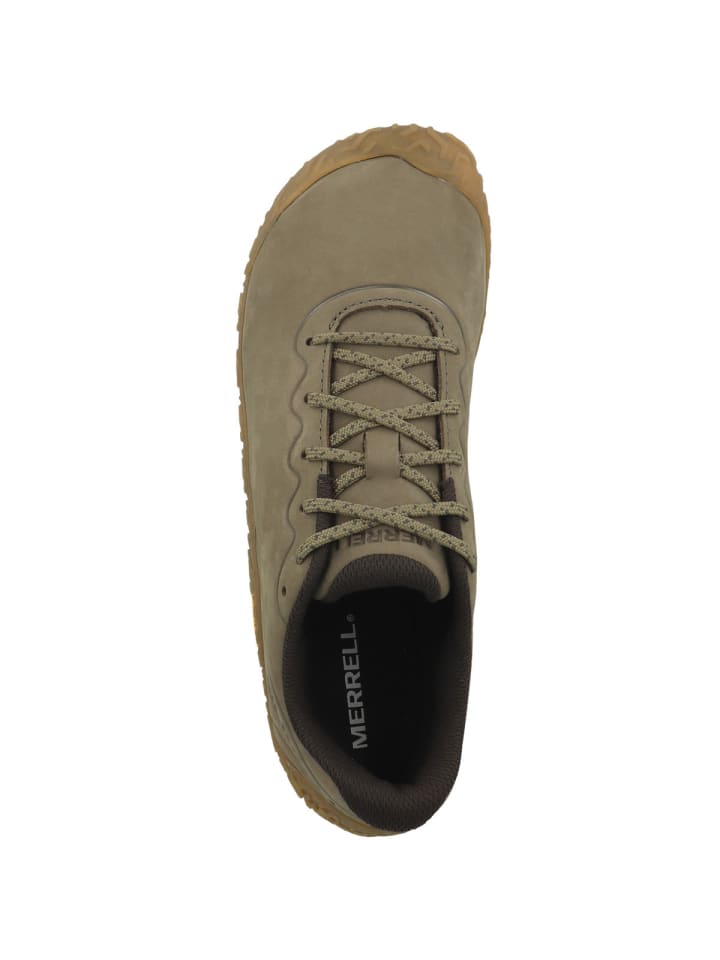 Merrell Кожаные кроссовки Vapor Glove 6 темно-зеленого цвета для ходьбы босиком — фото 2