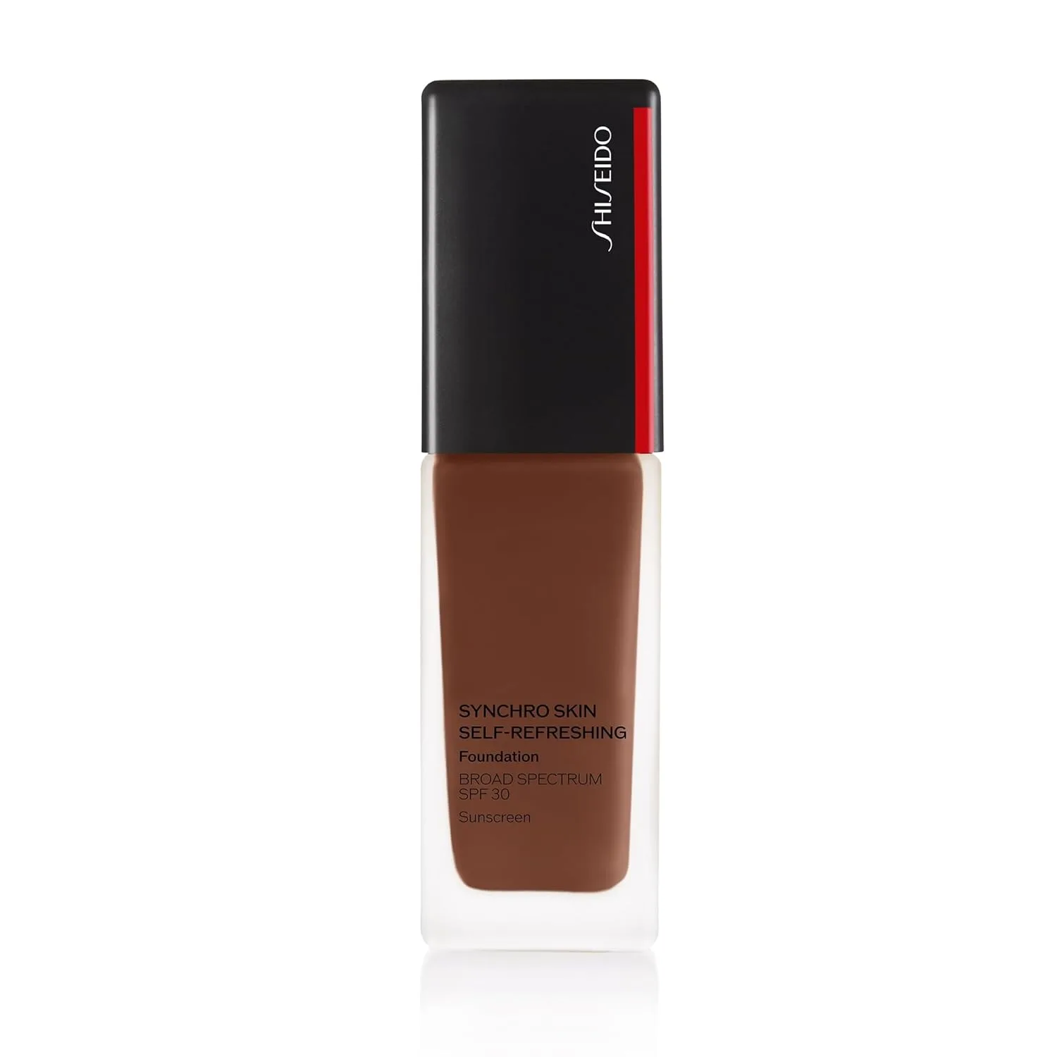 Shiseido Synchro Skin Self-Refreshing Foundation SPF 30, Jasper 550, тональный крем среднего и полного покрытия, естественное сияние, 24 часа стойкости, водостойкий, некомедогенный, 30 мл, 550 - Jasper
