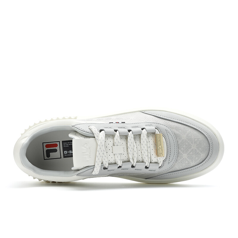 Кроссовки FILA Skateboarding Shoes Men Low-top Dusk Gray/Snow White, серый — фото 2
