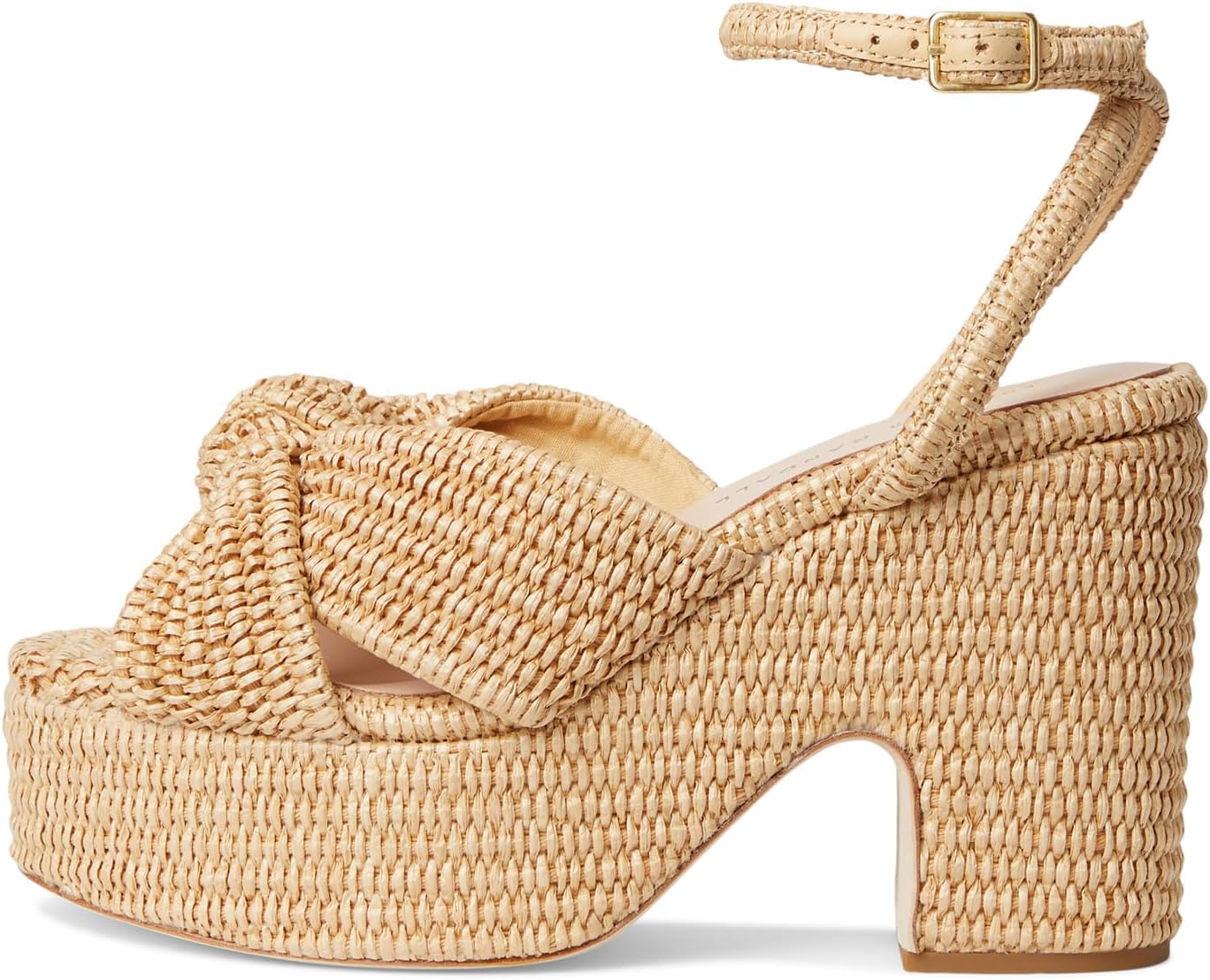 Туфли Loeffler Randall Chunky Platform Sandals, Natural — фото 4
