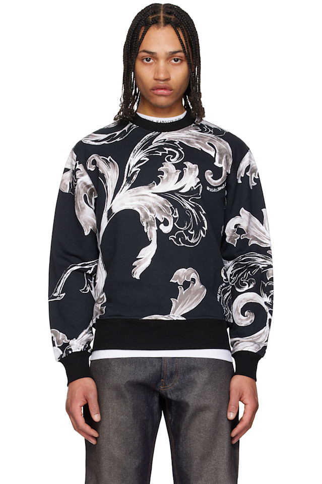 

Графический свитшот Versace Jeans Couture, черный