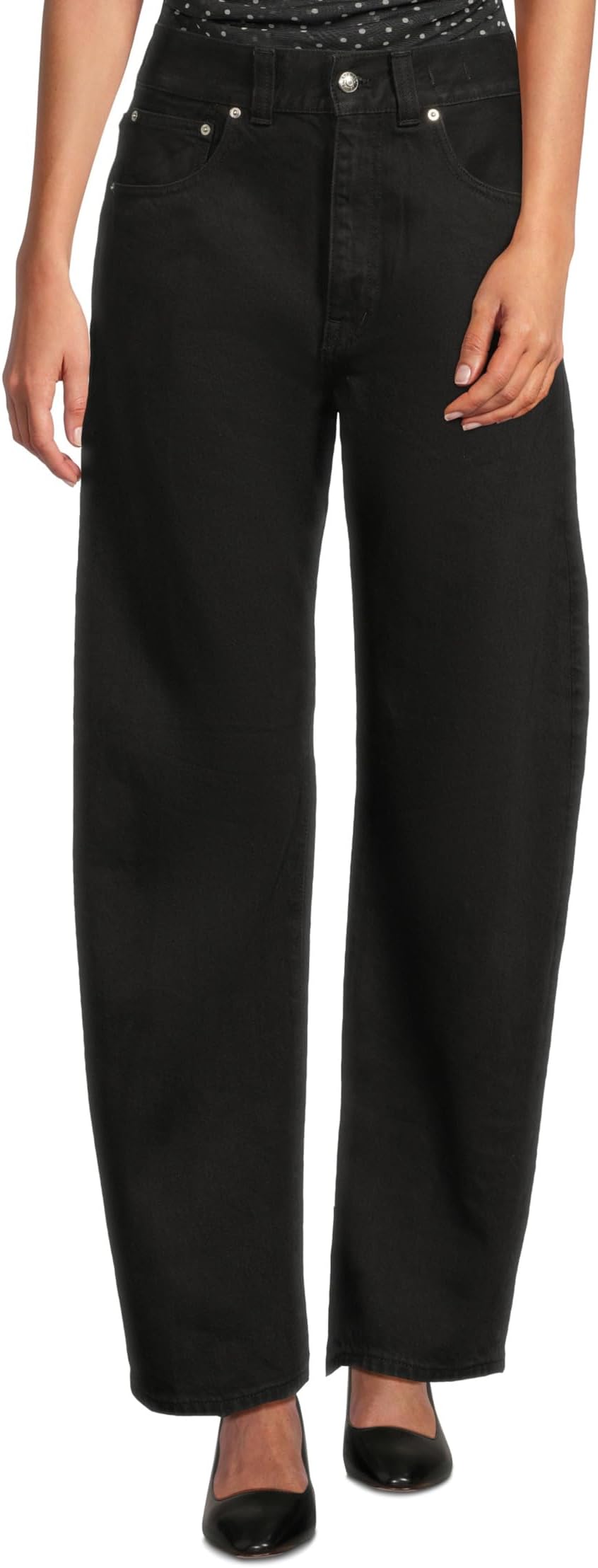 

Джинсы Madewell Balloon Jean In Black Frost, цвет Black Frost