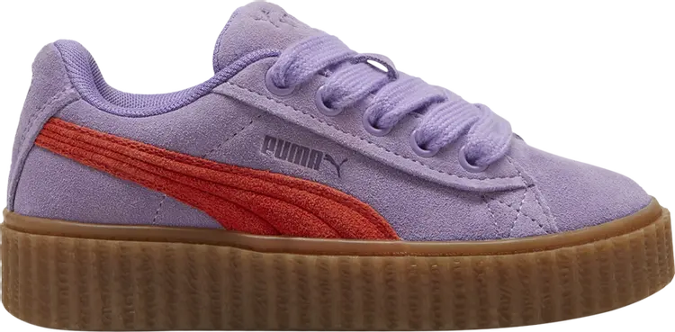 

Кроссовки Fenty x Creeper Phatty Little Kid 'Lavender Burnt Red', фиолетовый