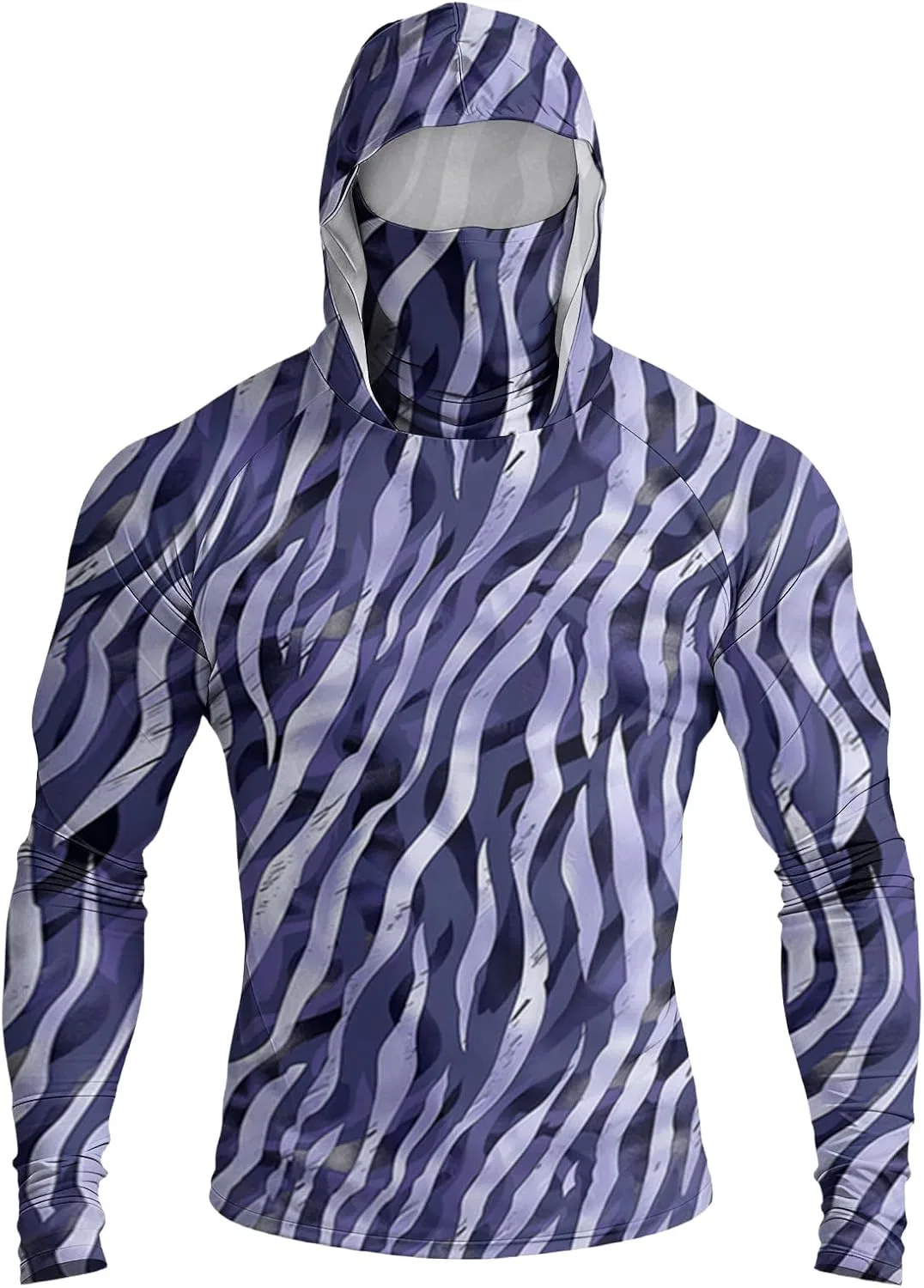 Мужская худи с защитой UPF 50+ с маской, Generic, 04-dark Gray — фото 4