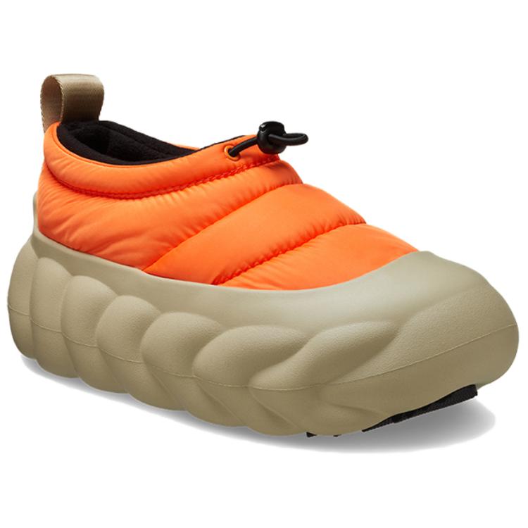 Overpuff Shorty Shocking Orange Crocs, оранжевый бежевый — фото 4