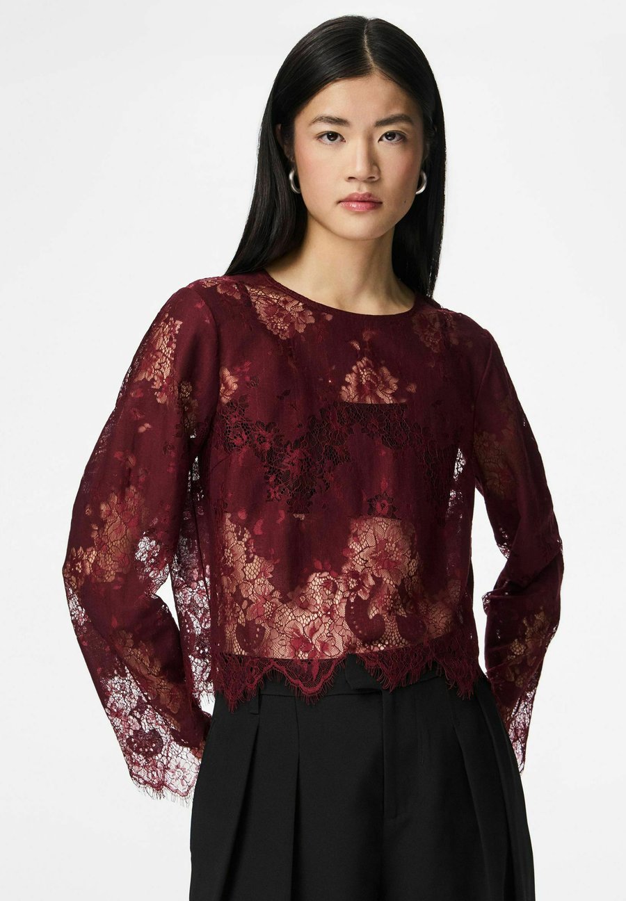 

Блуза Pieces MIT LANGEN ÄRMELN PCRINNE , Tawny Port/Dark Red