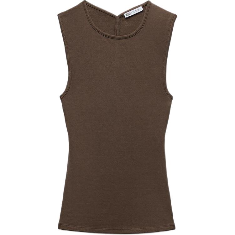 

Футболка женская ZARA, коричневый