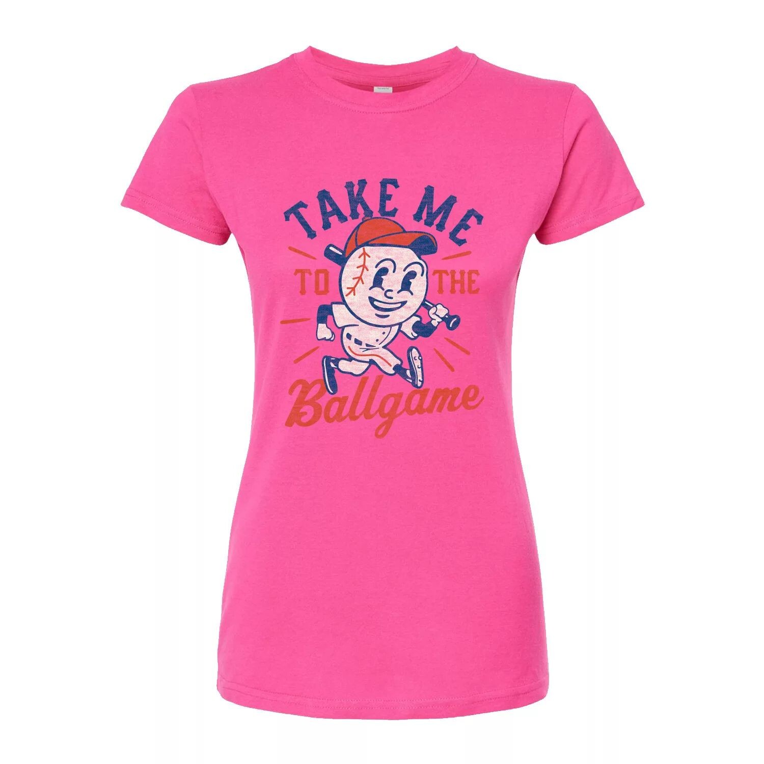 

Футболка с приталенным рисунком Take Me To The Ballgame для юниоров Licensed Character, розовый