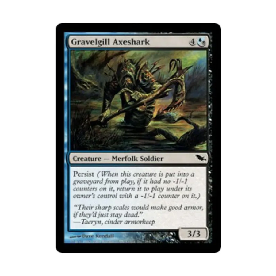 

CCG Гравийжаберная топорная акула (C) (фольга), MTG - Shadowmoor