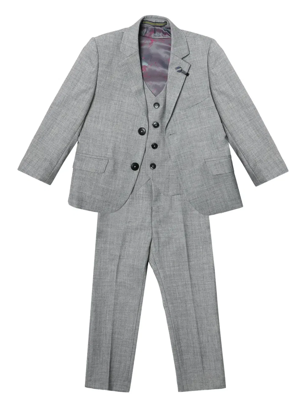 Однобортный костюм House Of Cavani Kids, серый