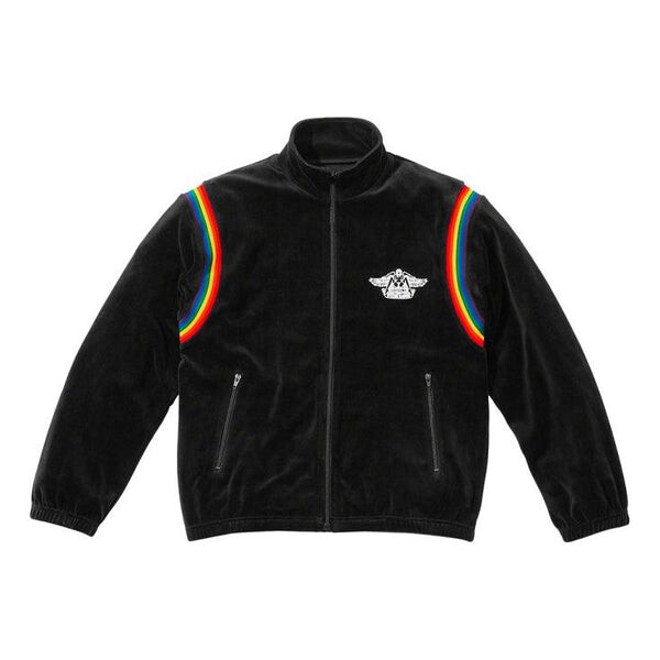 

Куртка x hysteric glamour velour track jacket 'black white' Supreme, черный