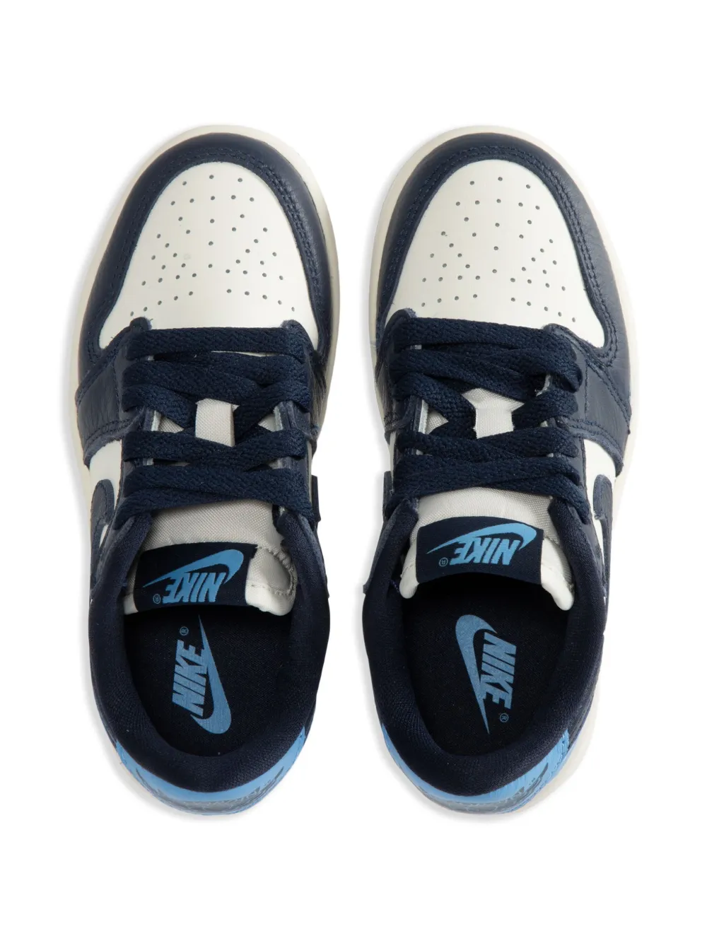Кроссовки Air Jordan 1 со вставками Jordan Kids, синий — фото 3