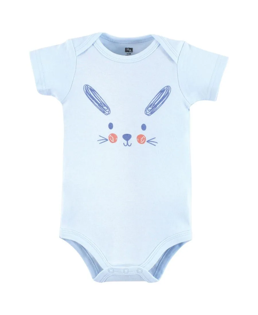 Комплект из трех мягких хлопковых боди Hudson Baby, Egg Hunt — фото 2