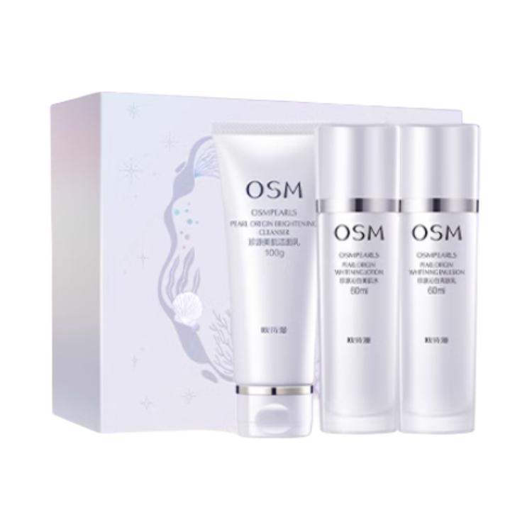 

Zhenyuan Qinyan Box набор для ухода за кожей увлажняющий очищающий гель 100мл + тоник 60мл + лосьон 60мл OSM