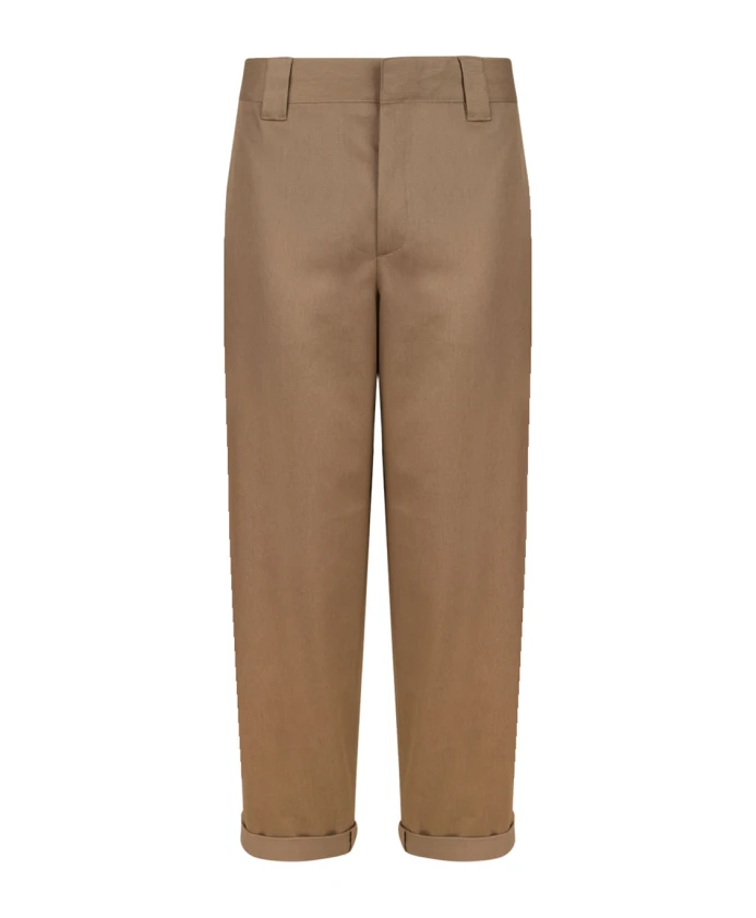 

Бежевые брюки-чинос цвета хаки с золотой звездой Golden Goose, бежевый