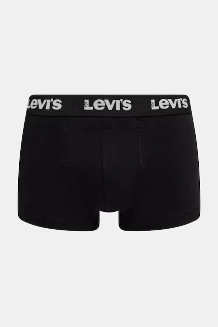 Боксеры мужские из эластичного хлопка 2 шт Levi's, черный — фото 2