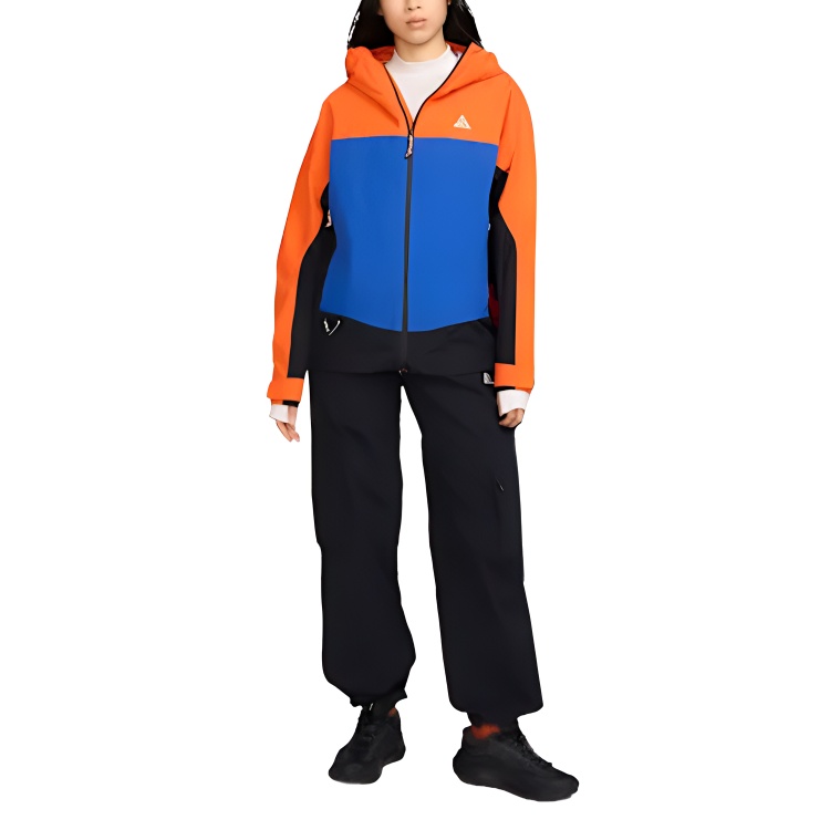 Nike Курка ветровка мужская, Safety Orange/Game Royal Blue/Mountain White — фото 3