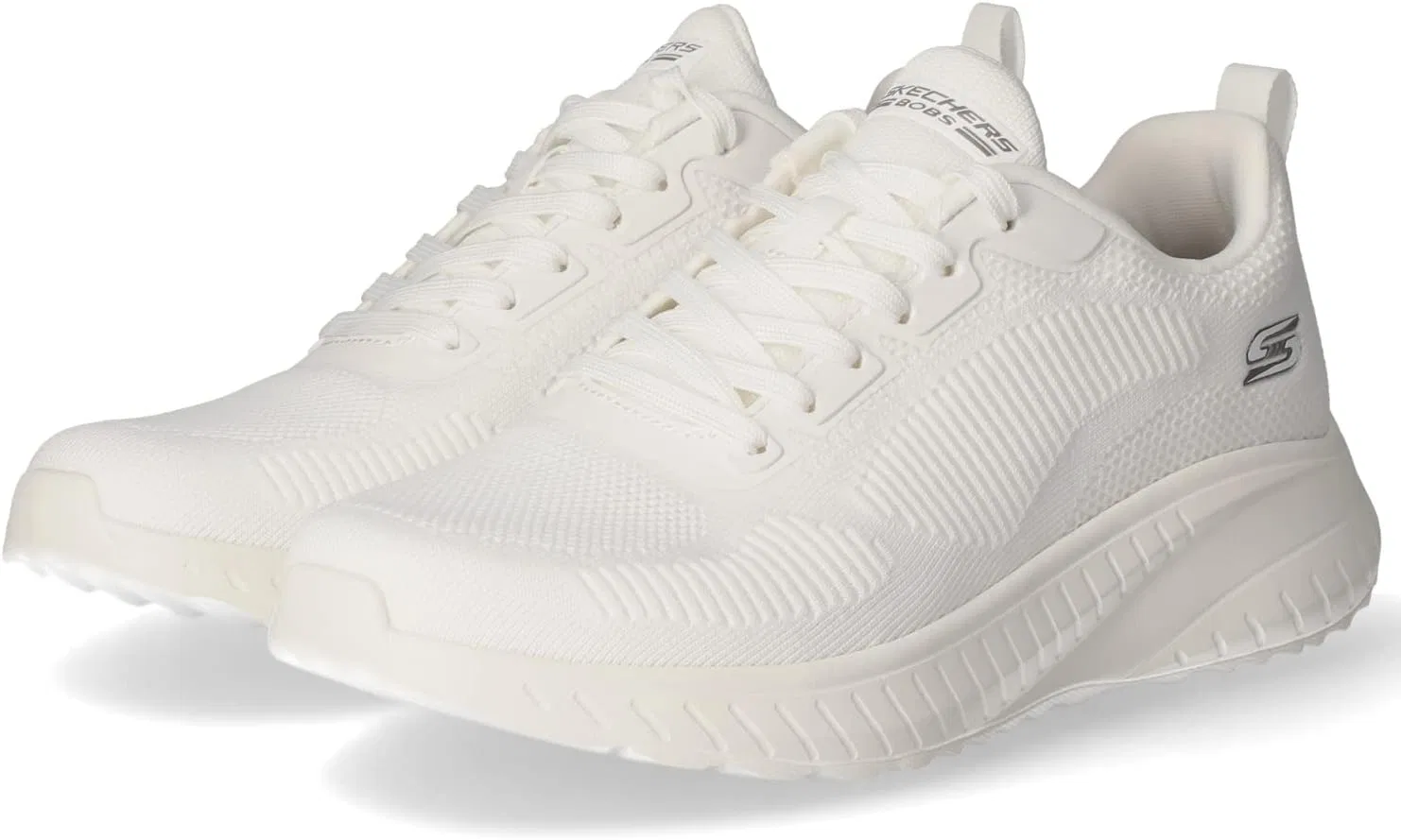 Мужские беговые кроссовки Skechers Max Cushioning Premier Vantage 2.0, Off White Engineered Knit — фото 2