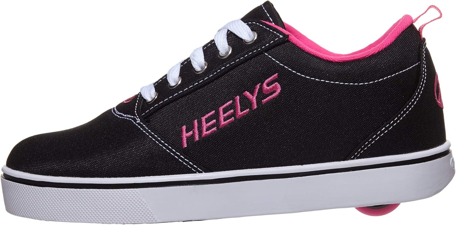 Детские роликовые кроссовки Heelys Pro 20 Prints (для малышей, детей постарше и взрослых), белый/черный/розовый — фото 2