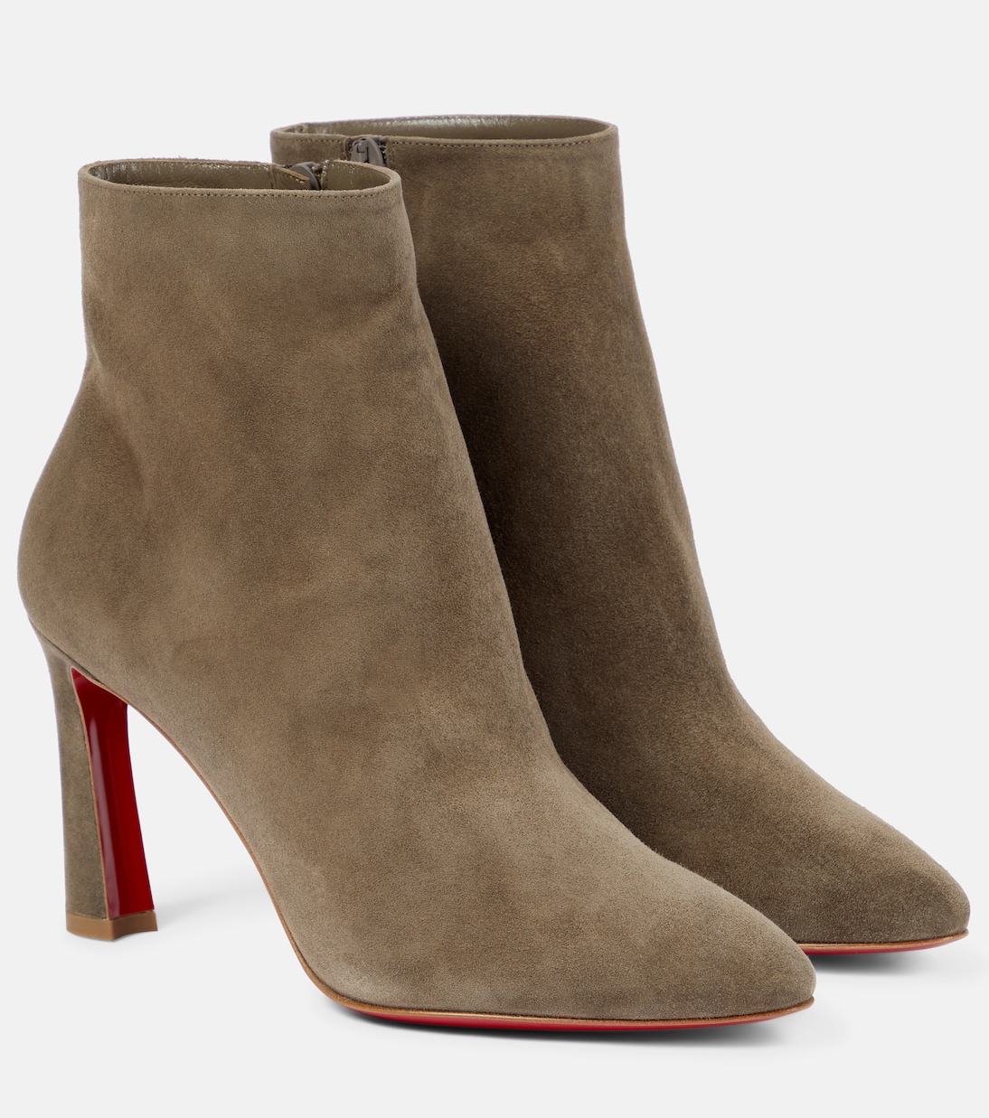 Сапоги So Eleonor на шнуровке из замши Christian Louboutin