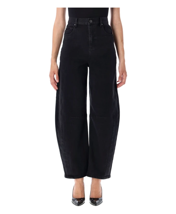 

Джинсы с широкими штанинами Self Portrait, черный