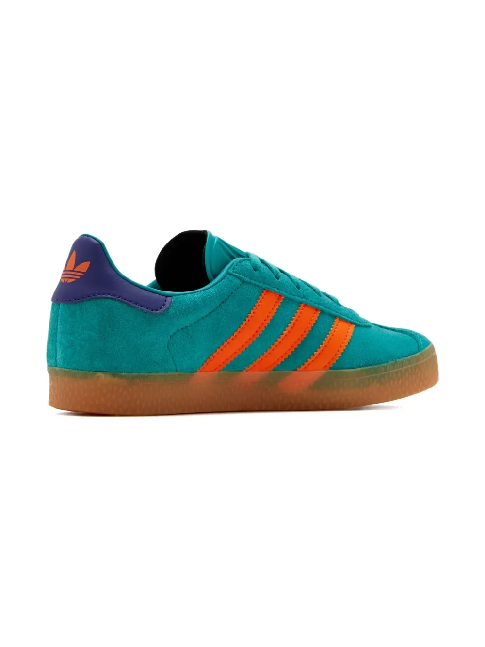 Кроссовки Gazelle с полосками Adidas Kids, синий — фото 3