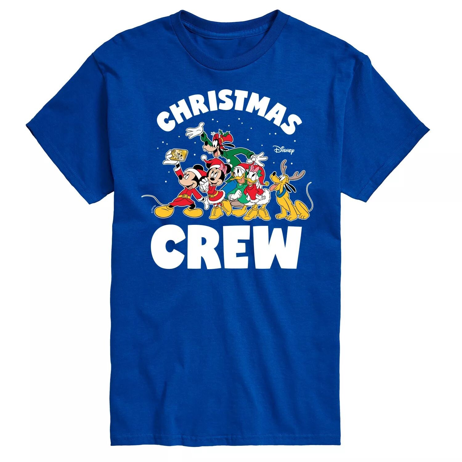 Футболка's Big & Tall Christmas Crew с рисунком Disney, синий