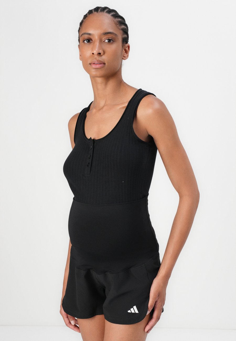 Спортивные шорты Adidas Performance PACER WOVEN STRETCH MATERNITY, Black/Carbon/Black — фото 4