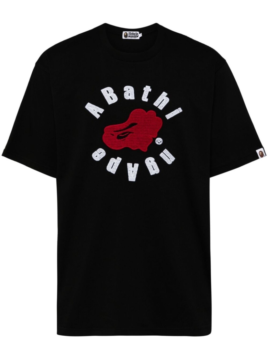 

A BATHING APE футболка из хлопка с логотипом, черный