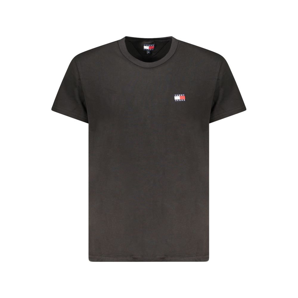 

Черная хлопковая мужская футболка Tommy Hilfiger, Black