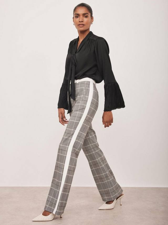 

Фларед брюки Check Mint Velvet, Grey/Multi