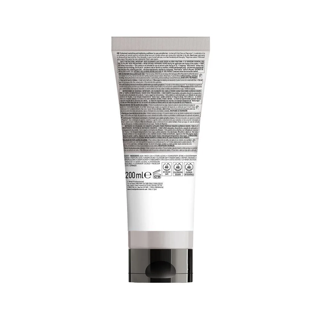 Кондиционер серии Expert Silver Neutralisierende Creme Für Graues Haar L Oreal Professionnel Paris, 200 мл — фото 3