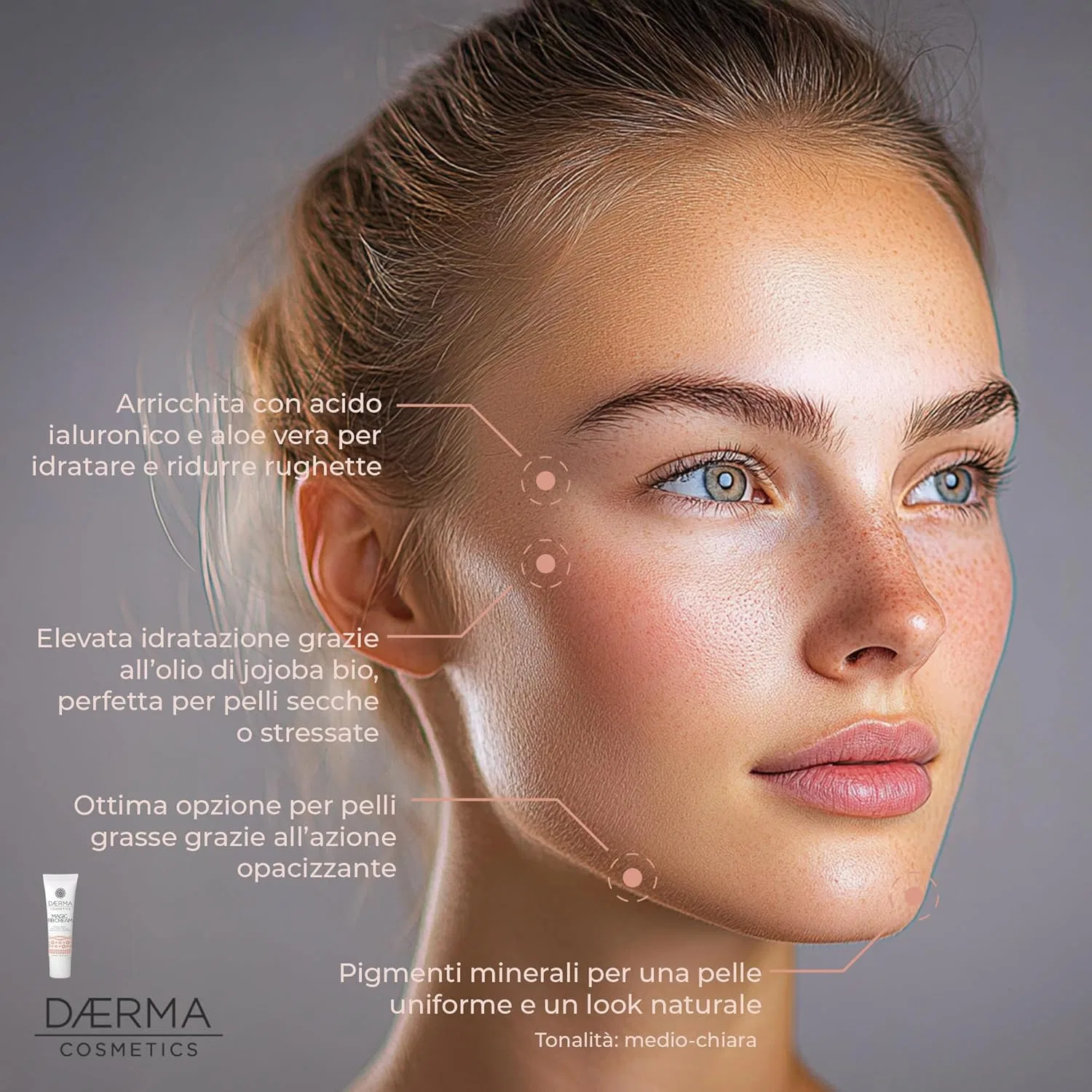 BB-крем «Magic BB Cream» с гиалуроновой кислотой от DAERMA Daerma - Laboratori Italiani Benessere — фото 4