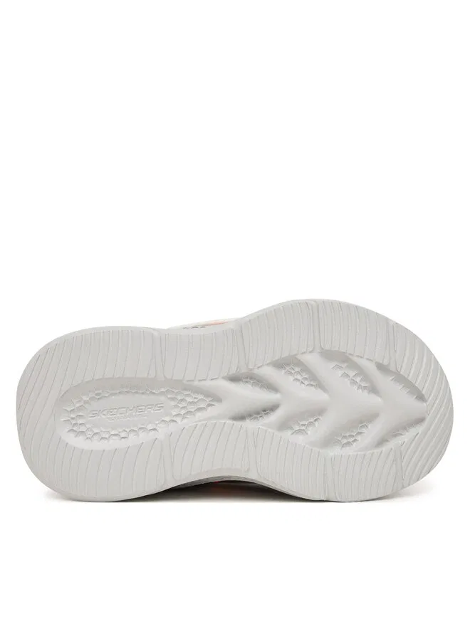 Кроссовки S-Lights: Meteor-Lights - Glow Spike 401498N/SLOR серебристого цвета Skechers — фото 4