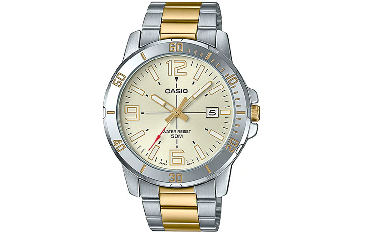 

CASIO Часы Men Standard Series White Watch MTP-VD01SG-9B