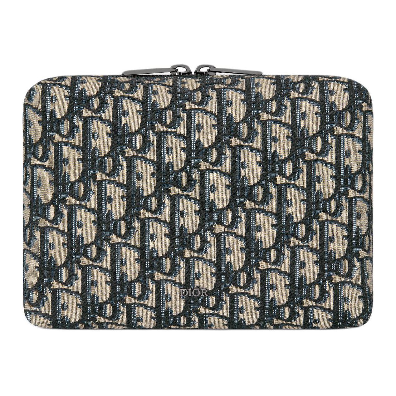 

DIOR Хлопковый клатч Regular женский бежевый и black