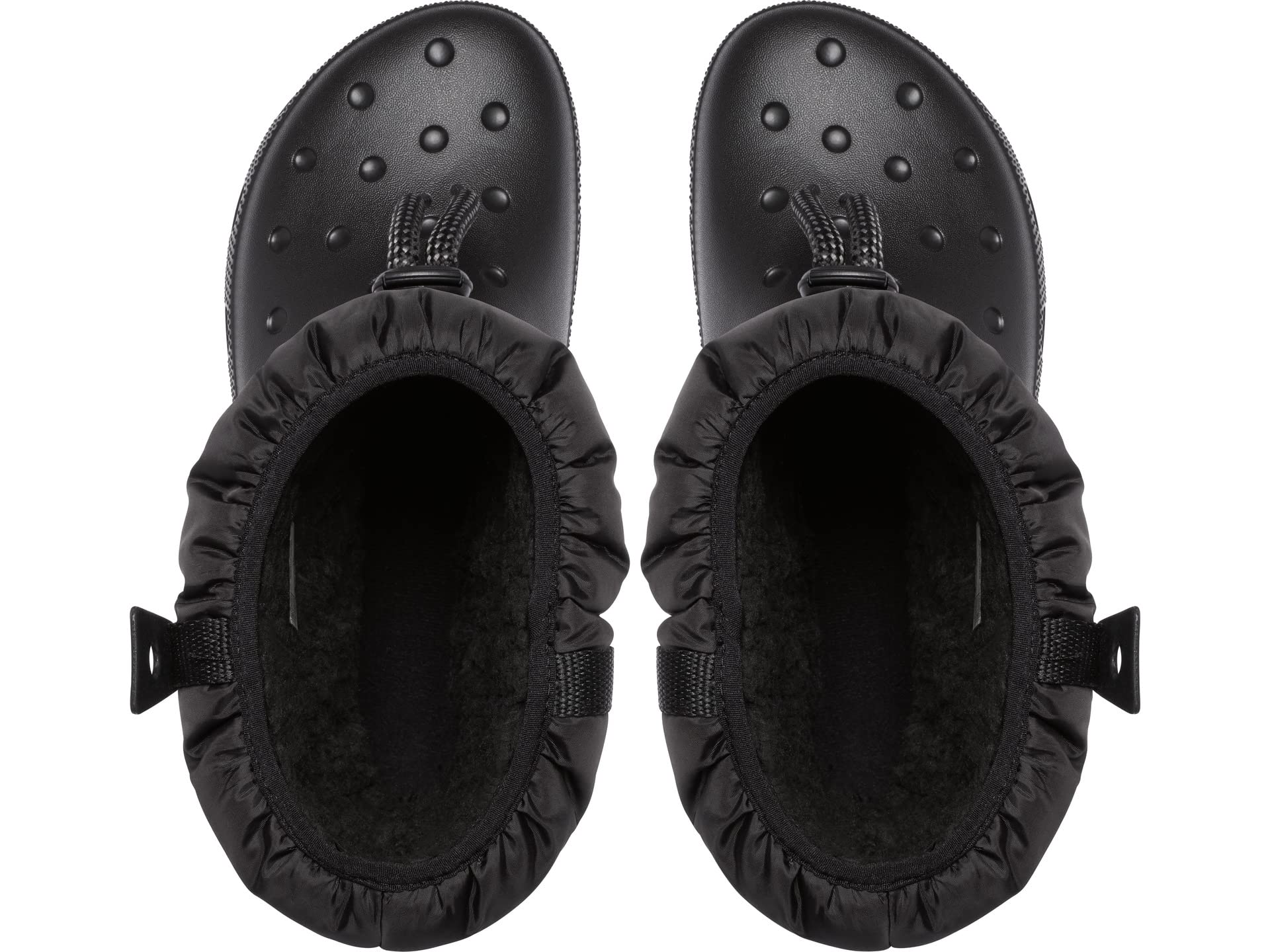 Женские полусапоги Crocs Classic Neo стеганые комбинированные, черный — фото 2