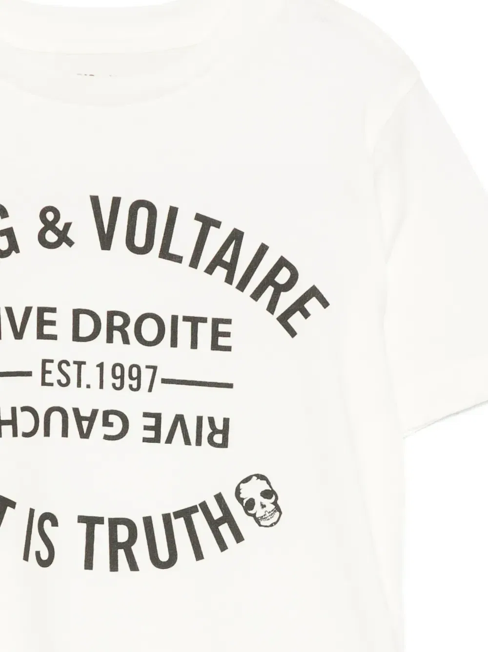 Футболка с логотипом Zadig & Voltaire Kids, белый — фото 3