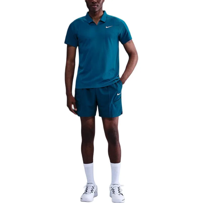 Шорты теннисные Court Slam Men's Dri FIT 6' Nike, Blue — фото 2
