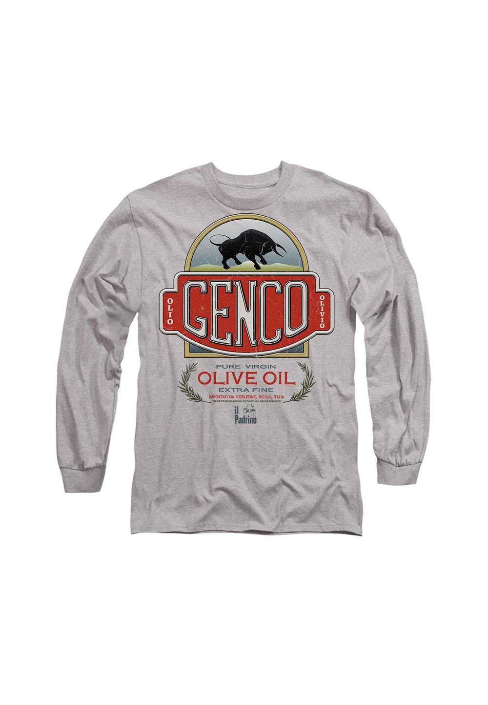

Топ с длинными рукавами GODFATHER GENCO OLIVE OIL Cotton Soul, серый