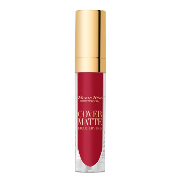 

Матовая жидкая помада 01 true red, 5 мл Pierre René Professional Cover matte liquid, цвет 01 true red