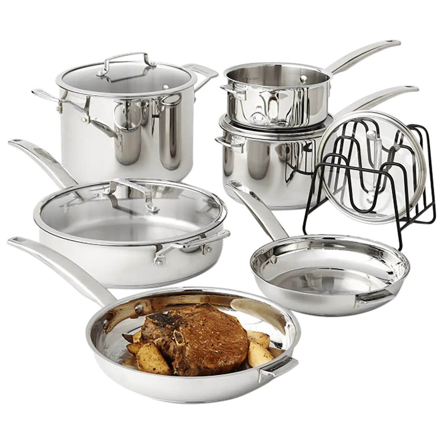 

Набор посуды из нержавеющей стали Cuisinart 11 предметов